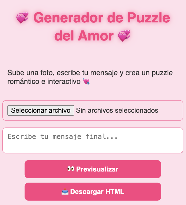 Generador Puzzle del Amor 1